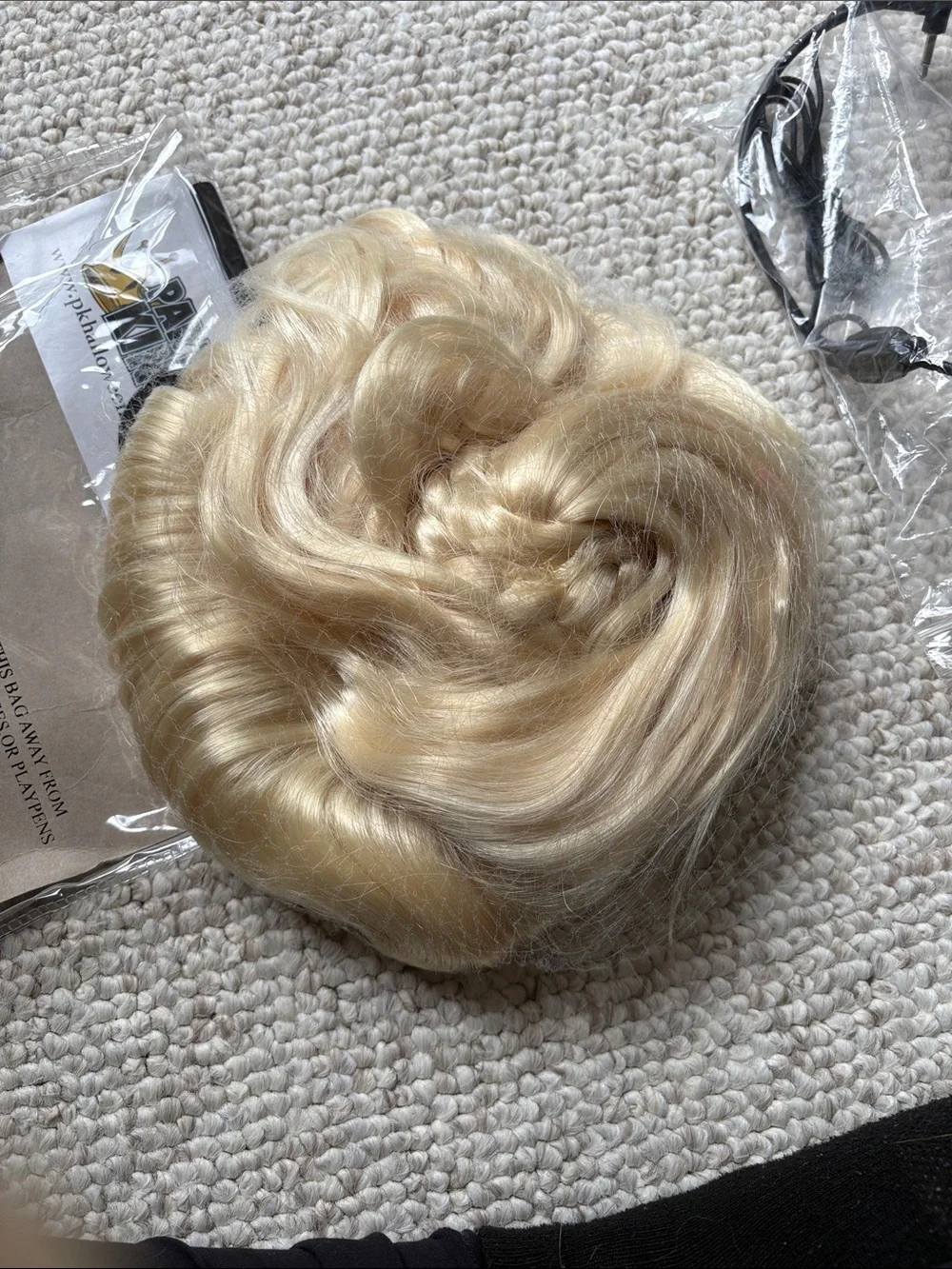 Blonde Diva Wig with Headset